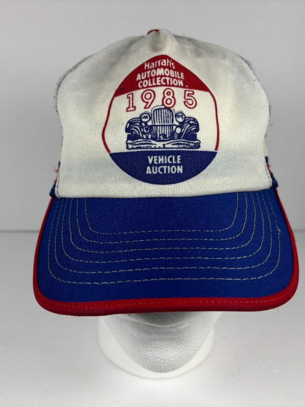 Vintage Harrahs Automobile Collection Vehicle Auction Trucker Hat